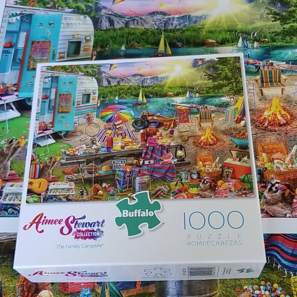 🧩JIGSAW PUZZLE 1000 PIECE, FAMILY CAMPSITE